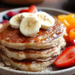 3 Ingredient Banana Oatmeal Pancakes Recipe