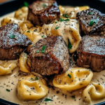 Cracked Garlic Steak Tortellini in Creamhouse Sauce Bliss