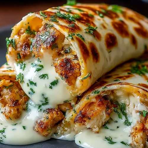 Low Carb Cheesy Garlic Chicken Wraps Recipes