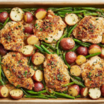 Parmesan Crusted Chicken Sheet Pan Dinner Recipe