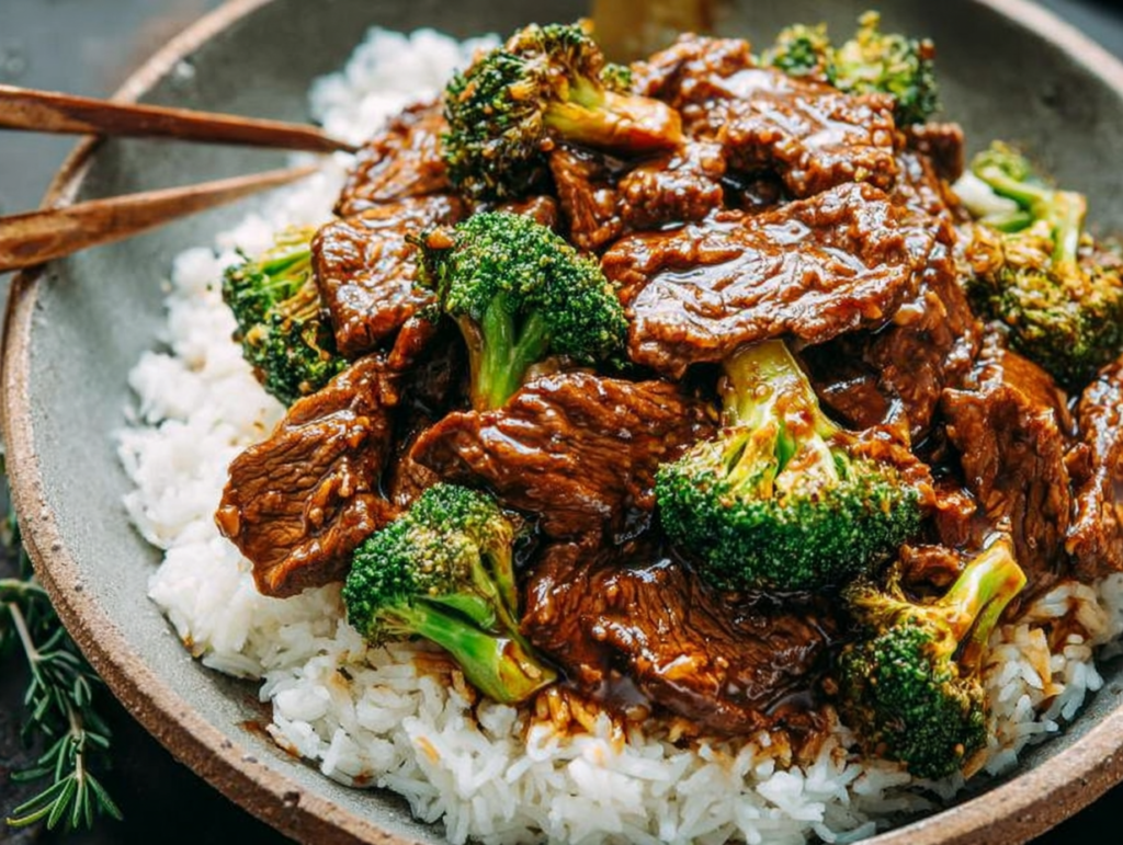 Chinese Beef and Broccoli (牛肉炒西兰花)